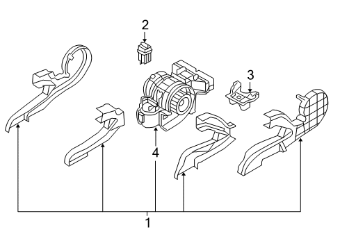 2016 BMW X5 Auxiliary Heater & A/C Housing, Rear-Cabin Heating Diagram for 64116977947