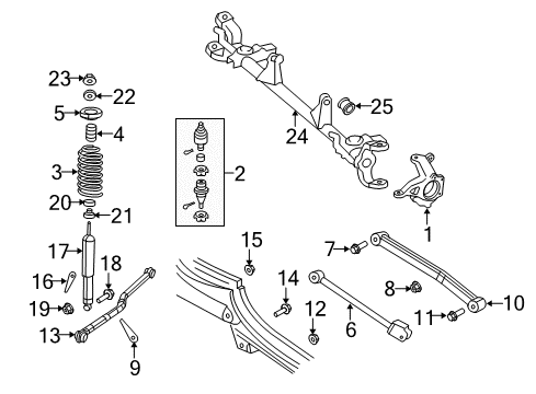 2007 Jeep Wrangler Front Suspension Components, Lower Control Arm, Upper Control Arm, Stabilizer Bar Front Coil Spring Diagram for 52126518AC