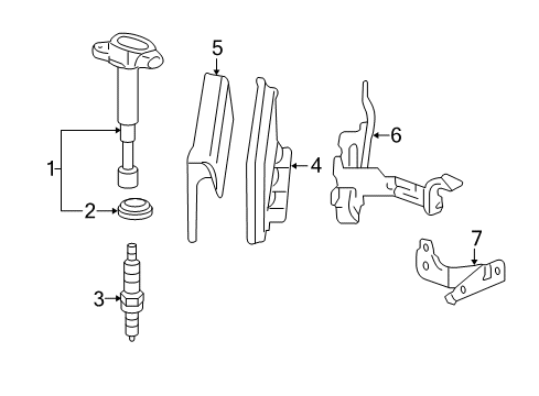 2014 Honda CR-V Powertrain Control Cover, Engine Control Module Diagram for 37823-R5A-A50