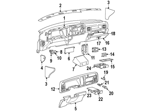 1995 Dodge Ram 1500 Switches Switch-Back Up Lamp Diagram for 56007270