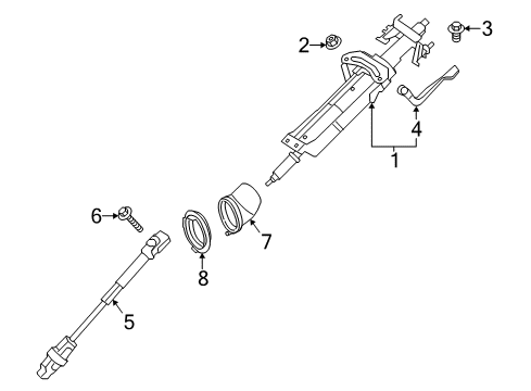 2011 BMW X3 Steering Column & Wheel, Steering Gear & Linkage Adjust-Lever Diagram for 32306795456