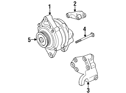 2000 Chrysler Sebring Alternator ALTERNATR Diagram for R4609131AA