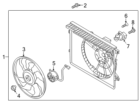 2018 Kia Sedona Cooling System, Radiator, Water Pump, Cooling Fan Resistor Diagram for 25385C1600