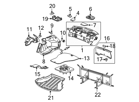 2012 Honda Accord Interior Trim - Rear Body Insulator, R. RR. Wheelhouse Diagram for 74641-TL0-G10