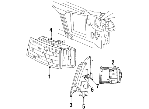 1993 Plymouth Acclaim Bulbs Screw-Special Head Diagram for 6033375AB