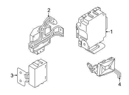 2019 Kia K900 Electrical Components ECU-Pre SEATBELT Diagram for 88899J6000