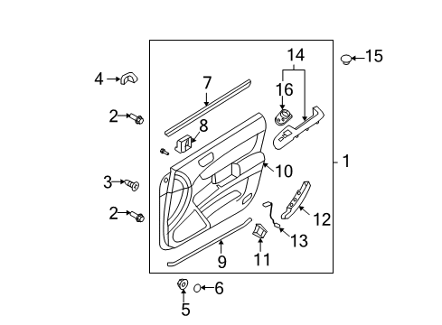 2010 Hyundai Sonata Mirrors Mirror Assembly-Outside Rear View, RH Diagram for 87620-0A000