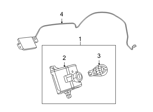 2009 Dodge Journey Keyless Entry Components Key Fob-Integrated Key Fob Diagram for 68079582AA