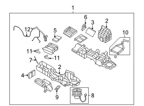 2009 Dodge Ram 2500 A/C Evaporator & Heater Components Wiring-Heater Diagram for 68050096AA