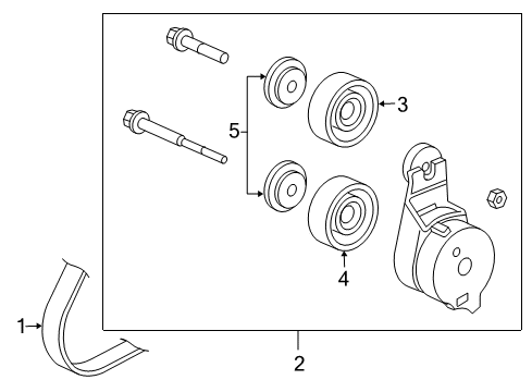 2007 Honda Accord Belts & Pulleys Belt, Compressor (Bando) Diagram for 38920-RCJ-A01