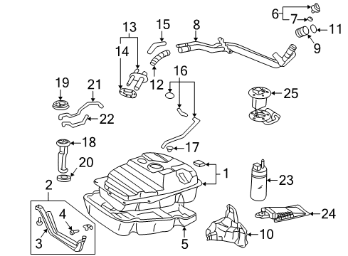 2002 Lexus LX470 Fuel Supply Cable Assy, Accelerator Control Diagram for 78180-60590