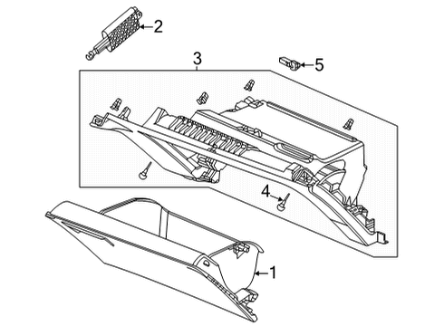 2022 Honda Civic Glove Box LIGHT ASSY Diagram for 34750-T20-A01