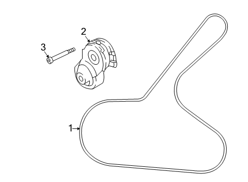 2020 Nissan Rogue Sport Belts & Pulleys Alternator Belt Diagram for 11720-1VA0A