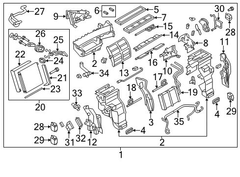 2011 Infiniti QX56 Air Conditioner Hose Flexible, High Diagram for 92490-1LA0A