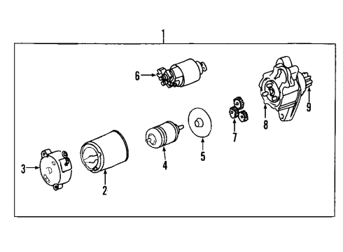 2011 Toyota Yaris Starter Yoke Diagram for 28120-47120