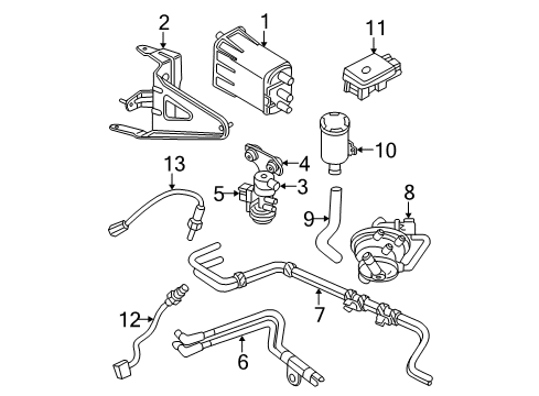 1999 Dodge Dakota Powertrain Control Powertrain Control Module Diagram for 56046335AE