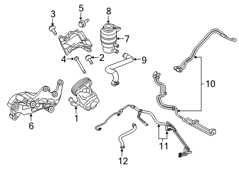 2012 Jeep Patriot P/S Pump & Hoses, Steering Gear & Linkage Hose-Pump Supply Diagram for 5272717AG