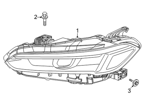 2022 Honda Civic Headlamp Components W-HEADLIGHT ASSY-, L Diagram for 33150-T20-A22