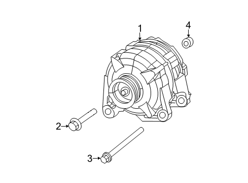 2007 Chrysler Sebring Alternator ALTERNATR-Engine Diagram for 5033759AB