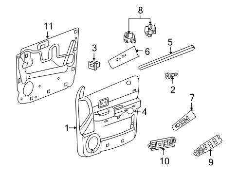 2009 Dodge Durango Power Seats Switch-Memory Selector Diagram for 5JF971DBAC