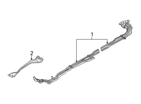 2012 Infiniti QX56 Rear A/C Lines Pipe-Cooler Diagram for 92460-1ZR5A