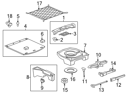 2013 Chevrolet Captiva Sport Interior Trim - Rear Body Handle Asm-Jack/Wheel Wrench Diagram for 25892317