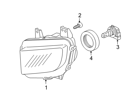 2011 Honda Ridgeline Bulbs Light Unit, L. Daytime Running Diagram for 33251-SJC-A01