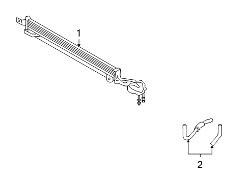 2008 Kia Rondo Oil Cooler Hose Assembly-Oil COOLIN Diagram for 254201D300