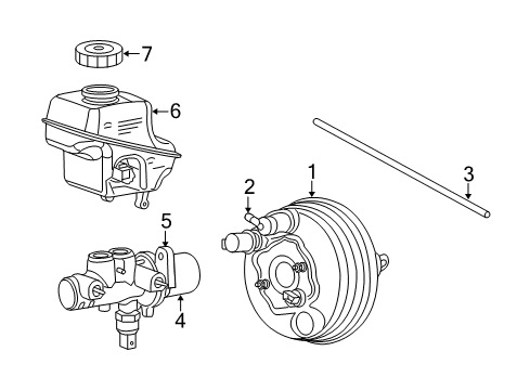 2009 Dodge Challenger Dash Panel Components MASTR Cylinder-Clutch Diagram for 68265776AA