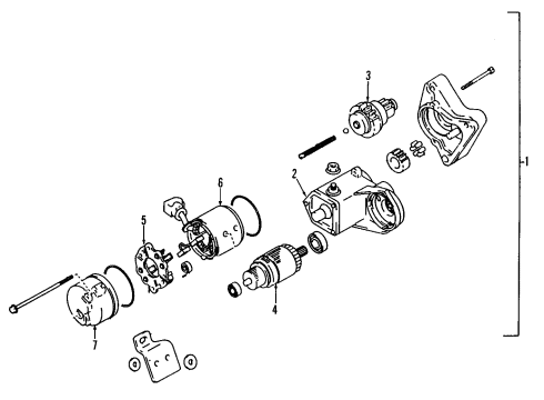 2012 Toyota Tundra Starter Starter Diagram for 28100-31041