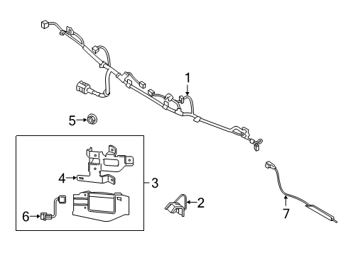 2021 Hyundai Veloster Electrical Components - Rear Bumper EXTN Wiring Assembly-BWS Diagram for 91880-J3100