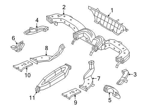 2018 Kia Niro Ducts Duct-Shower, LH Diagram for 97279G5000