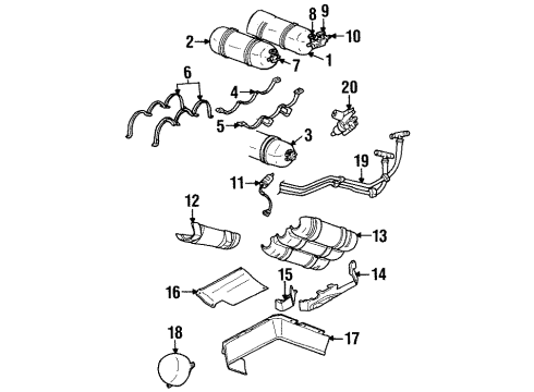 1996 Plymouth Voyager Fuel System Components GROMMET-Rollover Valve Diagram for 52018823