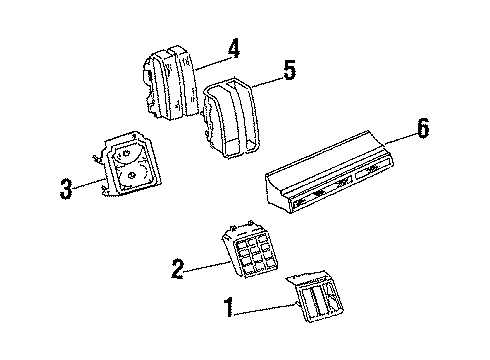 1987 Oldsmobile Cutlass Cruiser Tail Lamps Lamp Asm-Tail Diagram for 915930