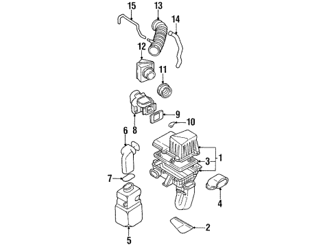 1995 Kia Sephia Powertrain Control Crankshaft Position Sensor Diagram for MZ50118221