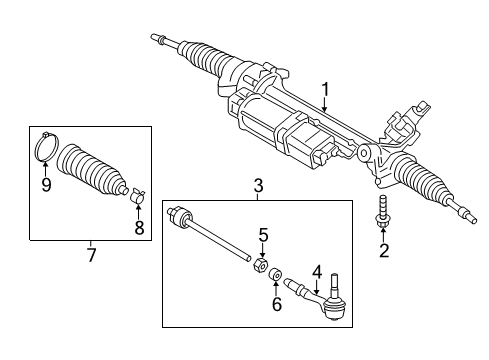 2017 BMW X3 Steering Column & Wheel, Steering Gear & Linkage Saucer-Head Screw Diagram for 32306769431