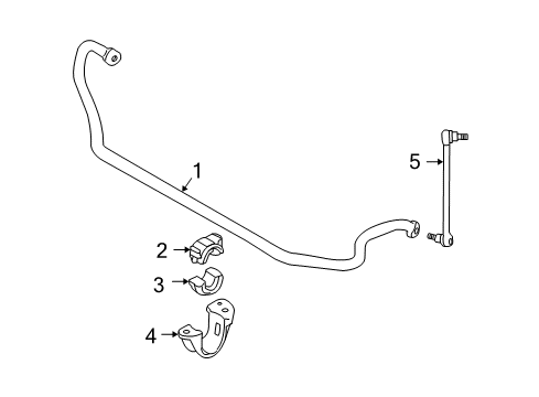 2012 BMW M3 Stabilizer Bar & Components - Front Stabilizer, Front Diagram for 31352283965