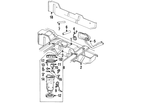 1996 Dodge Ram 2500 Filters Filter-Air Cleaner Diagram for 4864442AB