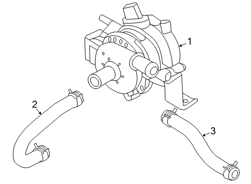 2016 Kia Soul EV Water Pump Hose Assembly-Reservoir To Ewp Diagram for 369300E400