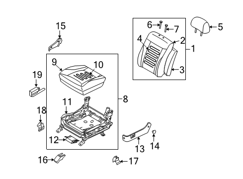 2007 Kia Amanti Power Seats Unit Assembly-Memory Power Steering Diagram for 954503F310