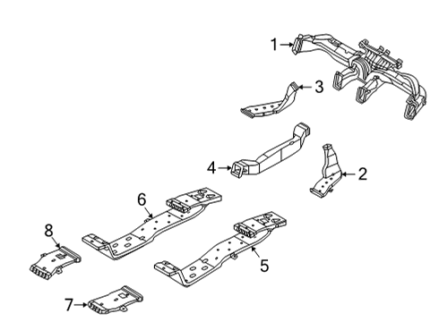 2022 Kia Sorento Ducts Duct Assembly-Rear A/VEN Diagram for 97010R5000