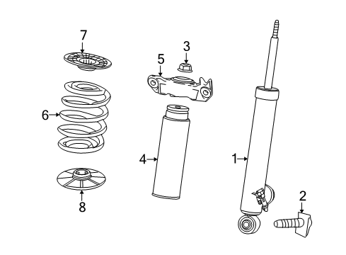 2010 Buick LaCrosse Shocks & Components - Rear Spring-Rear Diagram for 13298247