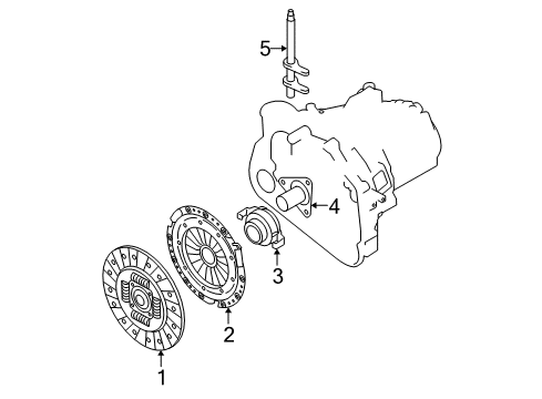 2005 Kia Sportage Clutch & Flywheel Gear-Ring Diagram for 2321232000
