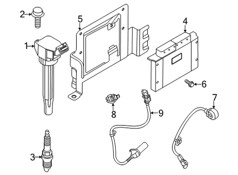 2022 Kia K5 Ignition System ELECTRONIC CONTROL U Diagram for 391012S007