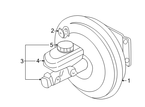 1999 Dodge Durango Hydraulic System Brake Mastr Cylinder Diagram for 4883814AA