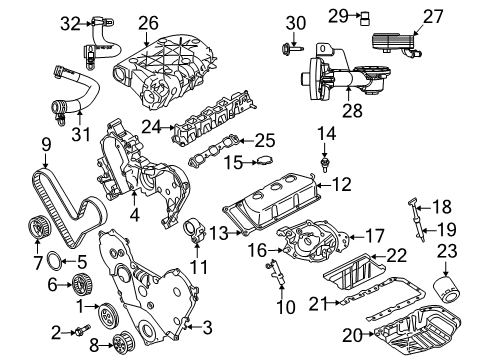 2009 Dodge Journey Filters Gasket-Intake Manifold Diagram for 4663852AB