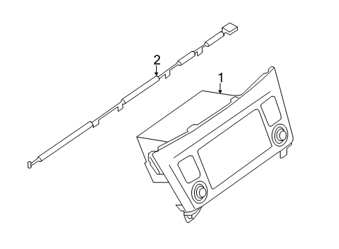 2016 Nissan Rogue Navigation System Controller Assy-Navigation Diagram for 25915-4BA0A