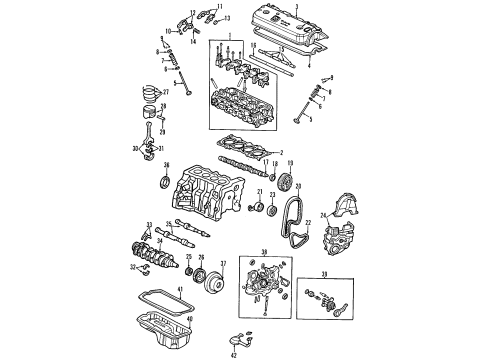 1997 Honda Odyssey Oil Pan Valve, In. Diagram for 14711-P0D-000