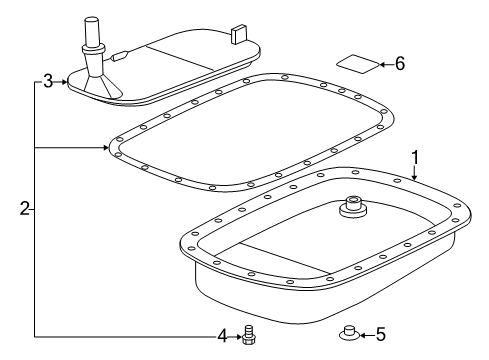 2005 BMW Z4 Transmission Torx Screw Diagram for 24347509515