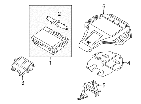 2011 BMW X6 Electrical Components Auxiliary Power Module Diagram for 12367598787